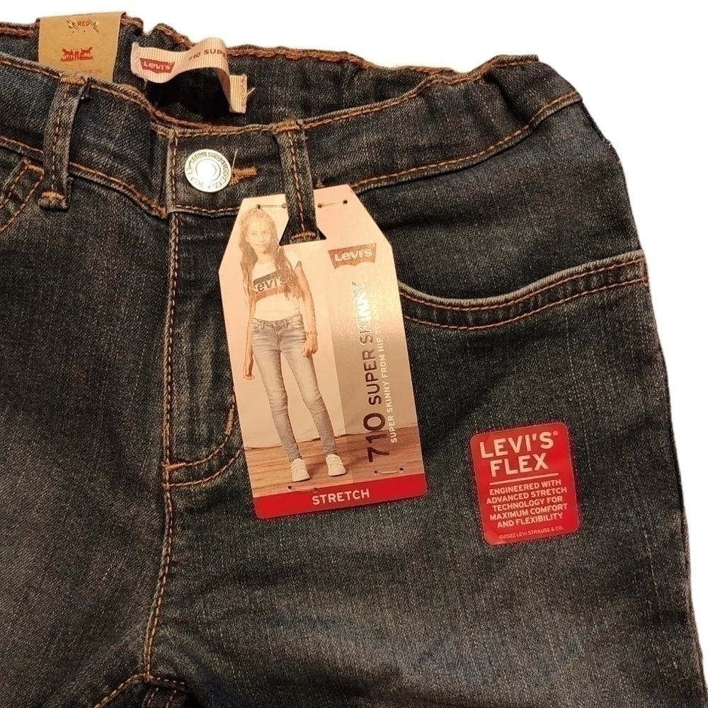 Levi’s Strauss 710 Girls 7-14 Super Skinny Fit Jeans